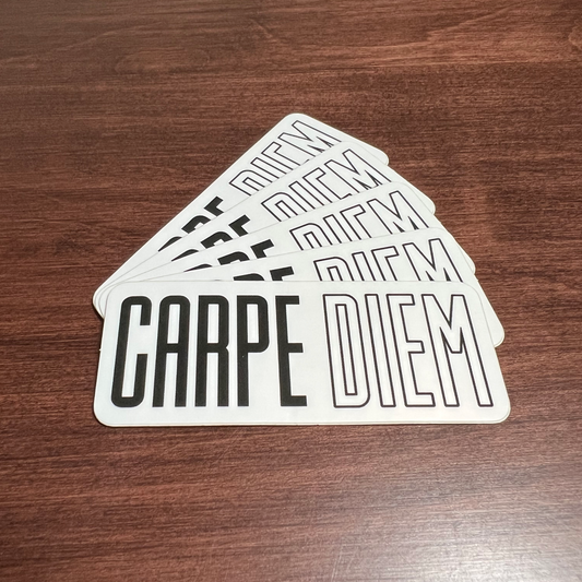 Carpe Diem Brand Logo Stickers