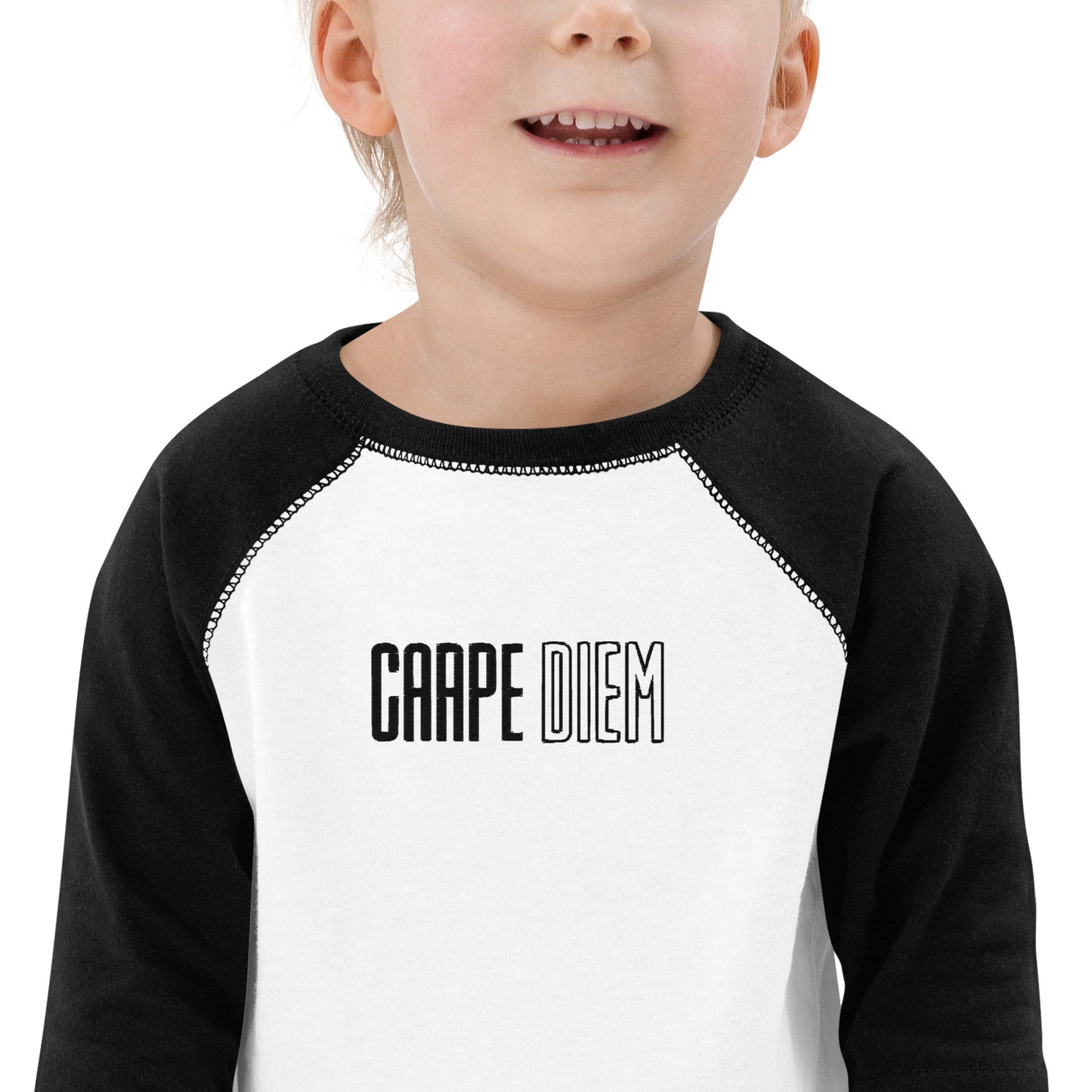 Carpe Diem Toddler baseball shirt