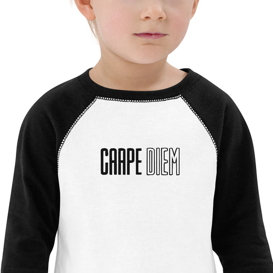 Carpe Diem Toddler baseball shirt